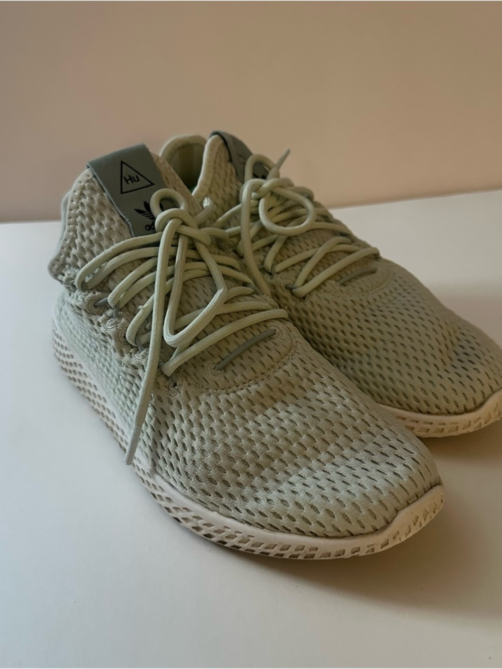 Adidas x Pharrell Williams Tennis Hu J Linen Green Shoes/Sneakers Mens 6.5